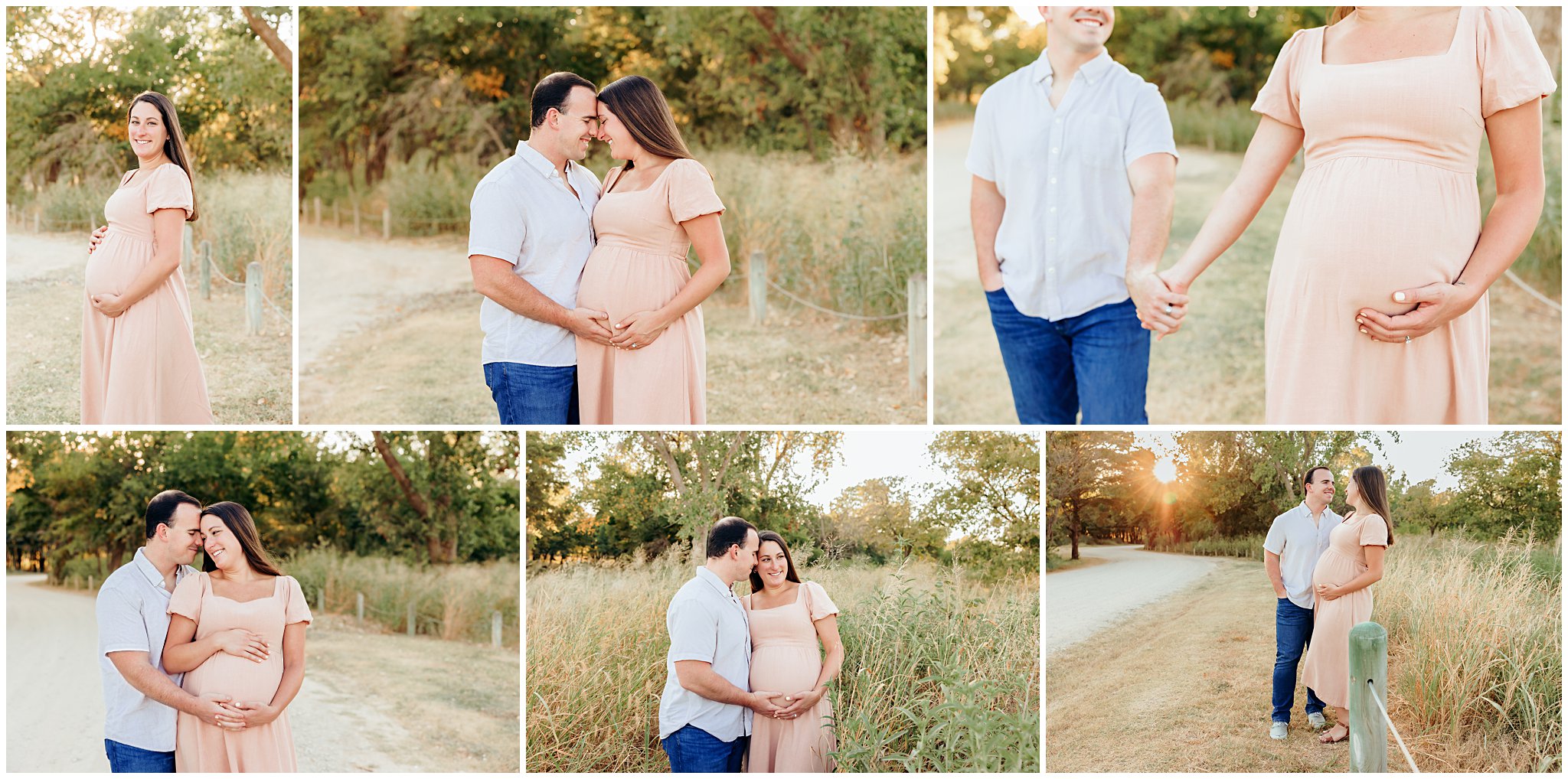 A maternity photo session at Lake Hefner
