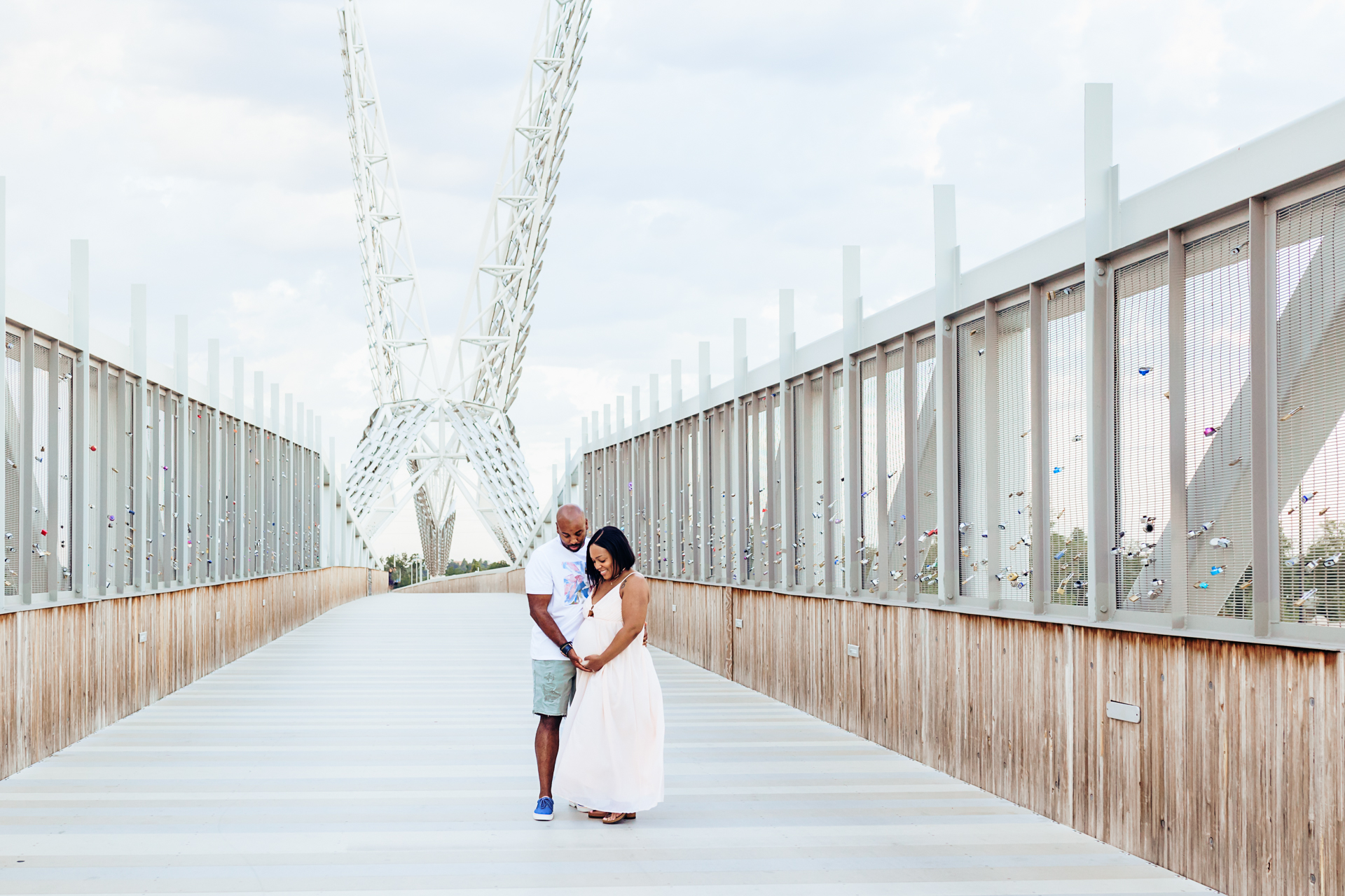 Family during photo session in Edmond, OK.