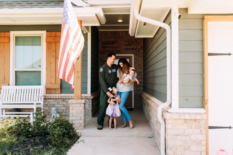 A family during their day in the life session in Edmond, OK.