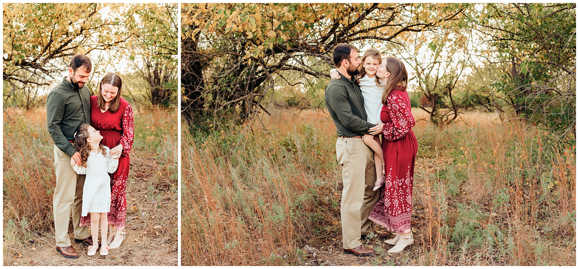Family during photo session in Edmond, OK.