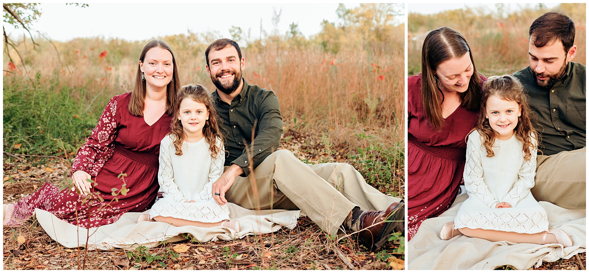 Mom poses at Myriad Gardens in OKC maternity photos.